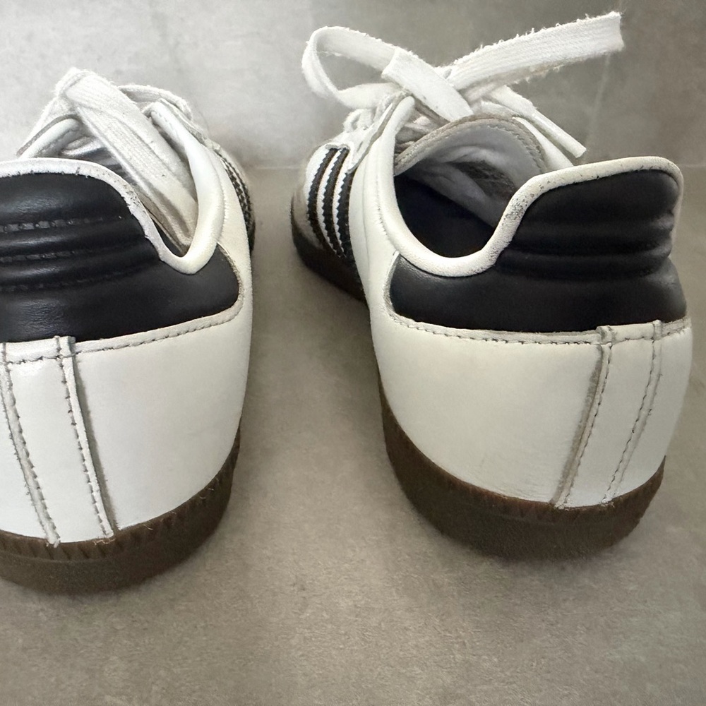 adidas Samba Sneakers in White, Black and Brown - Picture 3 of 4